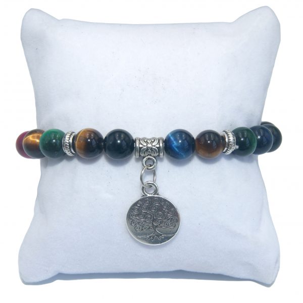Bracelet en pierre naturelle pour hommes et femmes perles d arbre de vie Agates Lapis lazuli