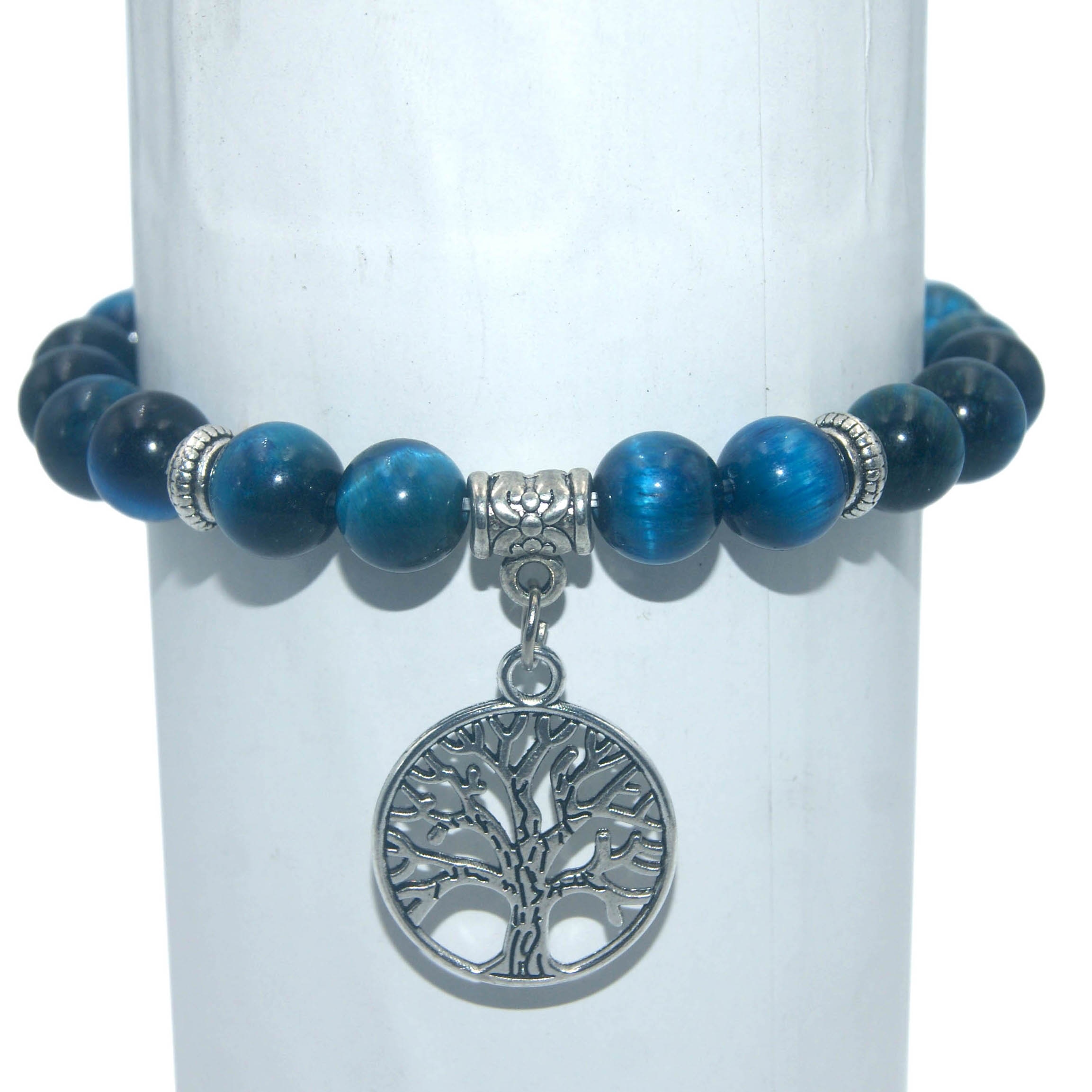 Bracelets en pierre naturelle Lapis lazuli perles d arbre de vie agate turquoise il de tigre