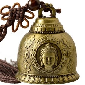 Cloche en cuivre Feng shui bouddhiste cloche vent religieux d coration suspendue de maison bouddha b 1