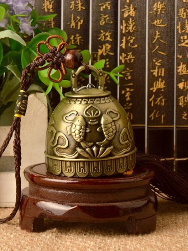 Cloche en cuivre Feng shui bouddhiste cloche vent religieux d coration suspendue de maison bouddha b 2