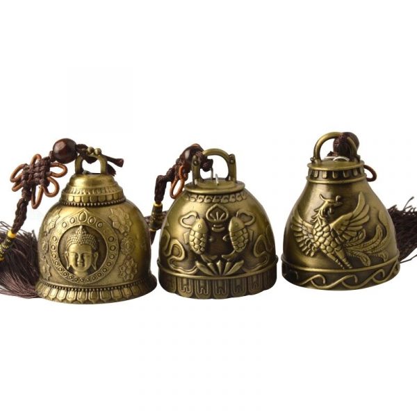 Cloche en cuivre Feng shui bouddhiste cloche vent religieux d coration suspendue de maison bouddha b 3