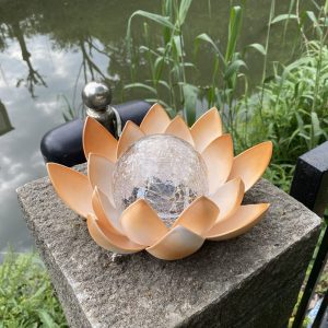 Lampe Led solaire flottante en forme de Lotus luminaire d coratif d int rieur id al 4