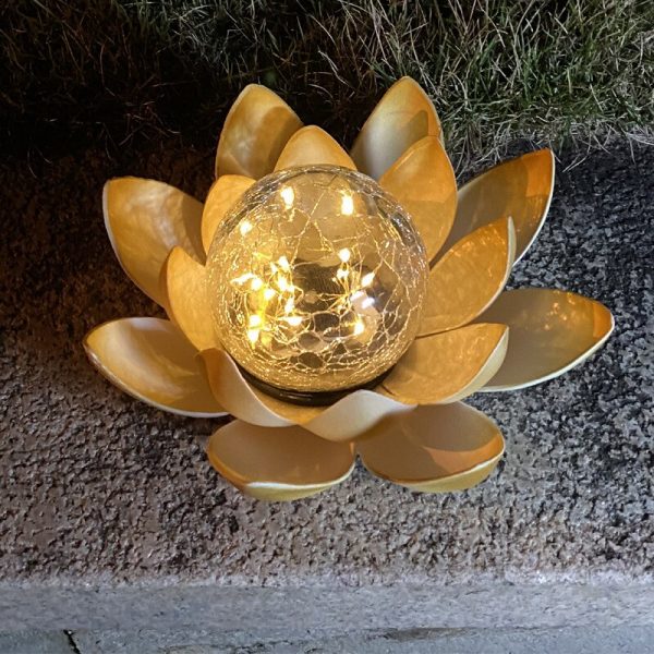 Lampe Led solaire flottante en forme de Lotus luminaire d coratif d int rieur id al 5