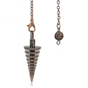 Pendule Reiki en forme de vis pour hommes amulette de gu rison pour la Divination bijoux 4