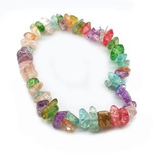 SEDmart Bracelet en pierres naturelles irr guli res des 7 chakras perles en cristal la mode 2