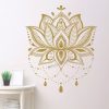Sparadrap Mural en fleur de Lotus Unique Mandala d coration murale de Yoga style Boho pour