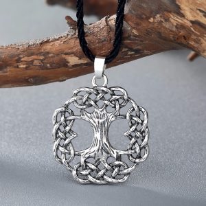 Cxwind collier Vintage avec pendentif arbre de vie bijou en Bronze style scandinave Viking 2